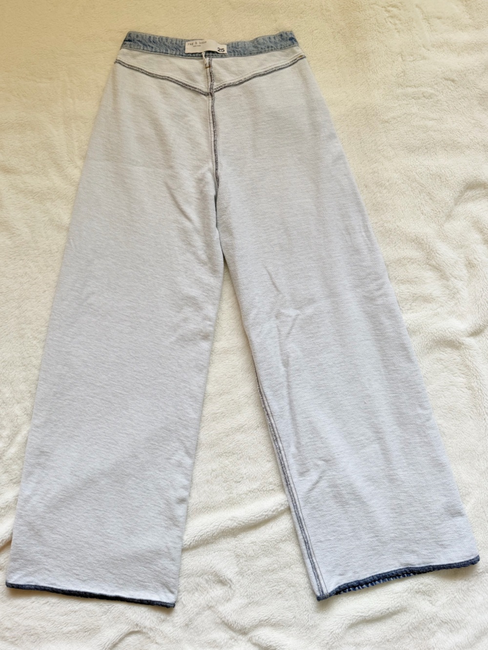 Rag & Bone Miramar Sofie Wide-Leg Pants - Color Antonia - Sweatpant Jeans - Picture 8 of 16
